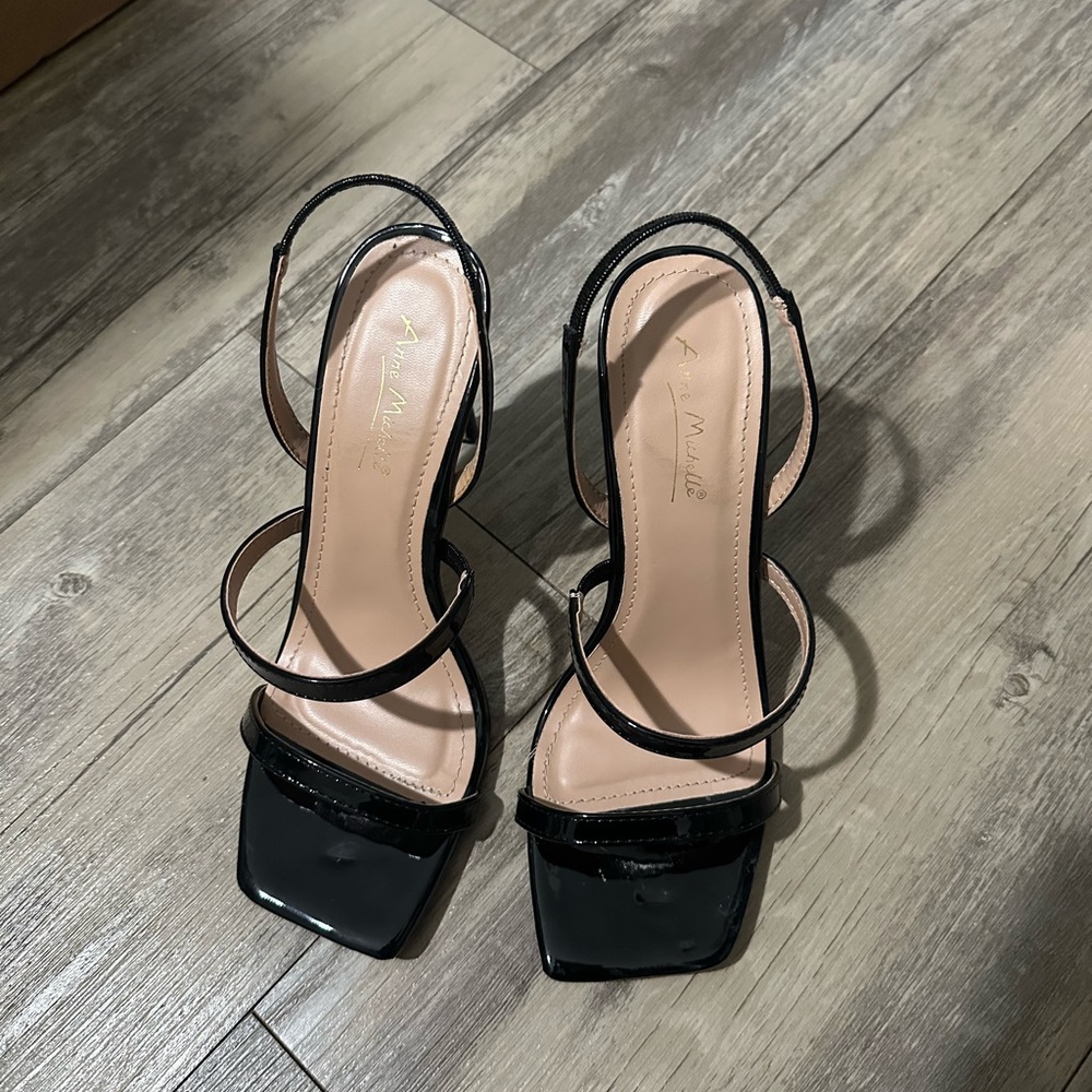 Elegant Black Strappy Heels